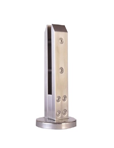 SS (304) Spigot 8”  for Staircase and Balcony Glass Railing, Premium Stainless Steel Glass Mounting Support, Corrosion Resistant Finish and Secure Installation 
